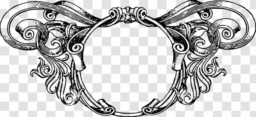 Graphic Frames Picture Clip Art - Black And White - Hardware Accessory Transparent PNG