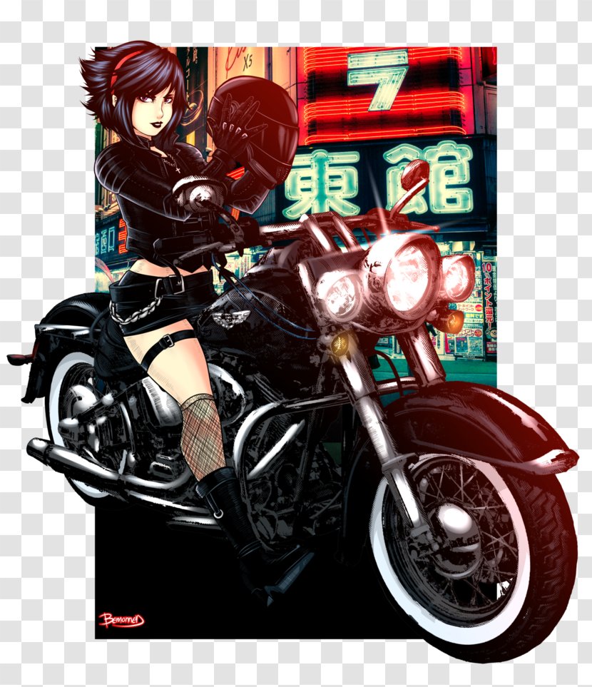 DeviantArt Motorcycle Drawing Artist - Hellboy Wallpaper Transparent PNG