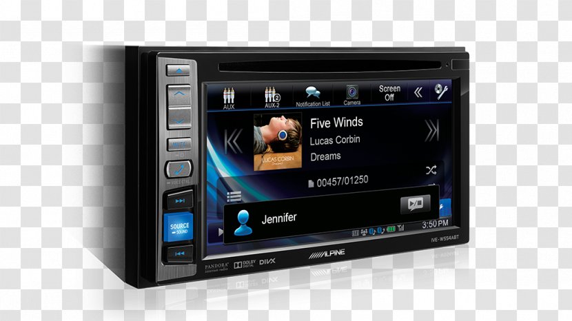 ALPINE Car Stereo Receiver Automotive Head Unit Vehicle Audio INE-W990HDMI - Radio - Sound Transparent PNG