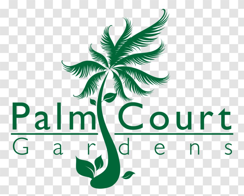 Palms Court Gardens Logo The Palm Bar - Swimming Pool - Sculpture Garden Transparent PNG