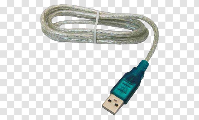 Laptop RS-232 Serial Port USB Electrical Cable - Dsubminiature Transparent PNG