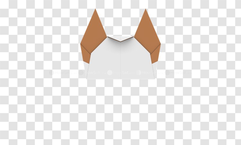 Paper Triangle Origami Line - Dog Transparent PNG
