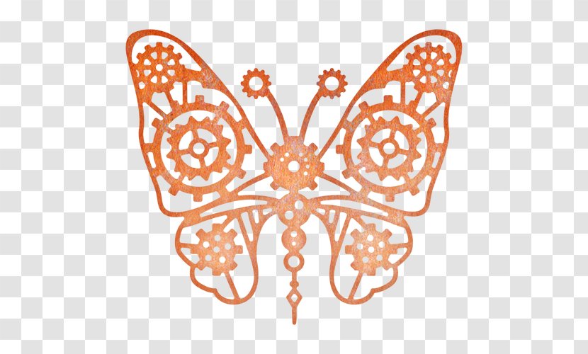 Steampunk Cheery Lynn Designs Craft Drawing Clip Art - Butterfly Machine Transparent PNG