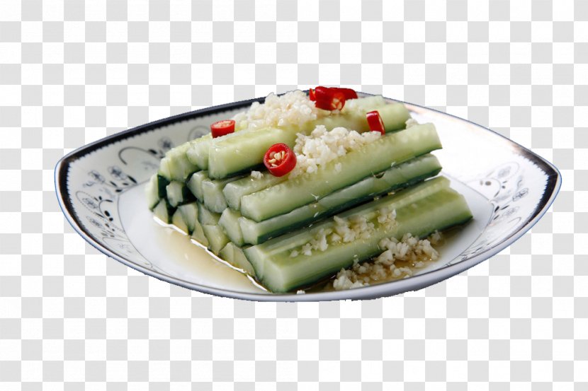 Vegetarian Cuisine Cucumber Food Salad - Garnish - Mixed With Transparent PNG