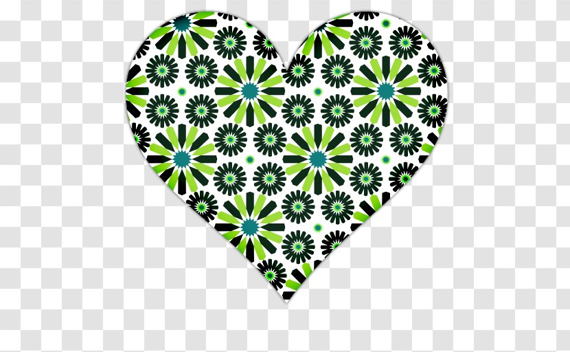 Heart Green Clip Art - Orange - Floral Transparent PNG