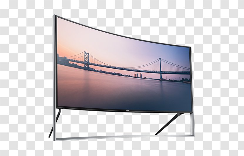 Ultra-high-definition Television Samsung 4K Resolution Set LED-backlit LCD - Ultrahighdefinition - Technological Sense Curved Lines Transparent PNG