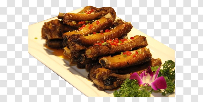 Spare Ribs Sweet And Sour Pork - Meat Transparent PNG