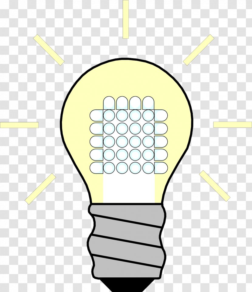 Incandescent Light Bulb Clip Art Vector Graphics LED Lamp - Led Transparent PNG