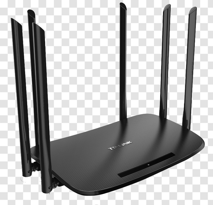 Wireless Router Wi-Fi TP-Link Antenna - Ieee 80211 - Six Black Transparent PNG