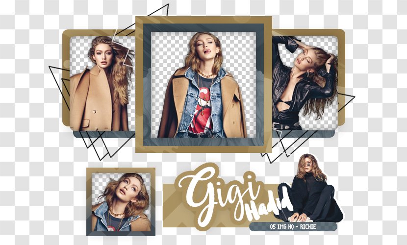 DeviantArt Photography Fashion Collage - Brand - Gigi Hadid Transparent PNG