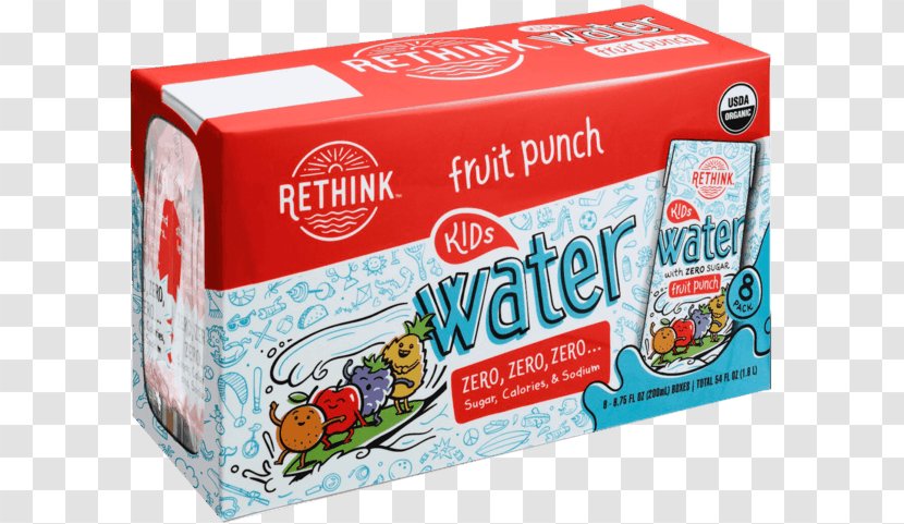 Organic Food Bottled Water Punch Flavor - Sparkling Coconut Walmart Transparent PNG