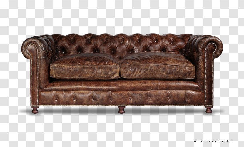 Couch Chesterfield Furniture Foot Rests Leather - Chair - Kramfors Sofa Transparent PNG