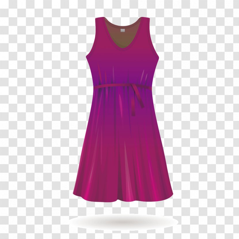 Robe Sleeve Euclidean Vector Dress - Gratis - Ms. Red Transparent PNG