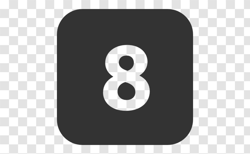 Icon Numerical Digit - Product Design - Number 8 Transparent PNG