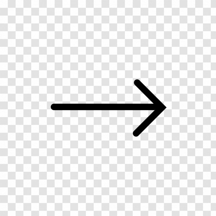 Line Angle - Symbol - Right Arrow Transparent PNG