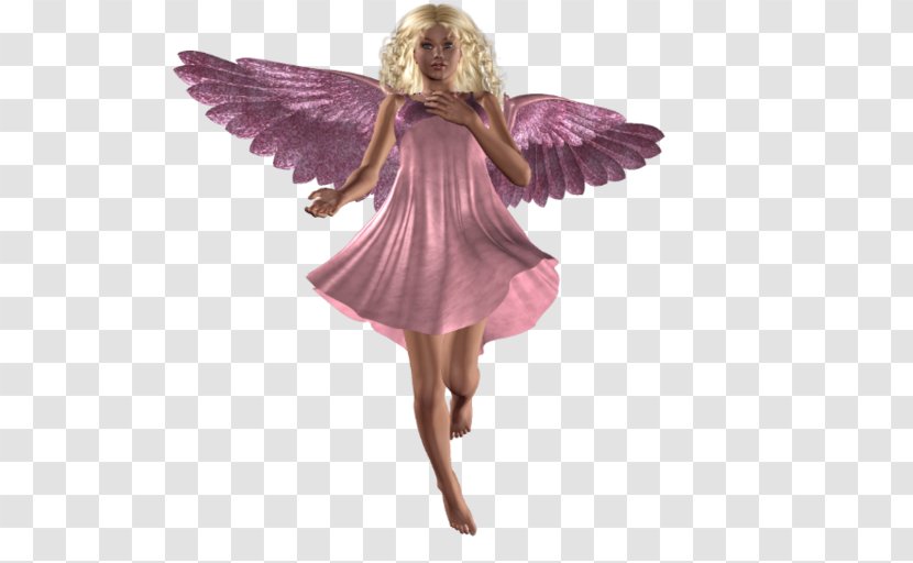 Fairy Figurine Angel M - Purple Transparent PNG