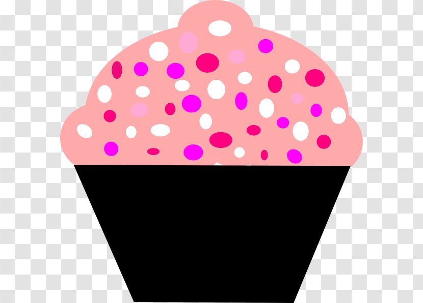 Cupcake Frosting & Icing Birthday Cake Clip Art - Magenta - Pink Transparent PNG