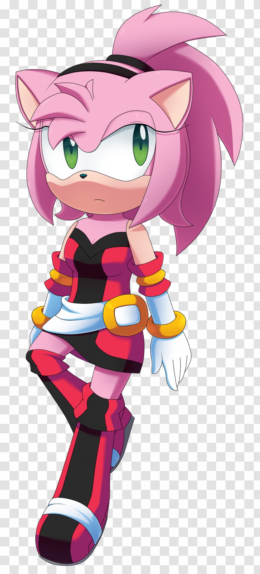 Amy Rose Sonic The Hedgehog 2 Tails & Knuckles Ariciul - Silhouette Transparent PNG