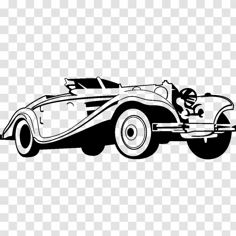 Classic Car Vintage Clip Art - Cartoon Transparent PNG