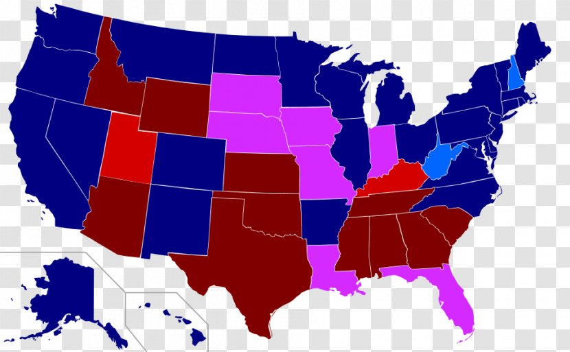 United States Presidential Election, 2008 Red And Blue 2000 Map - Election Transparent PNG