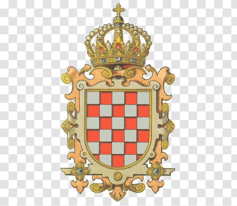 Kingdom Of Croatia Slavonia Austria-Hungary Coat Arms - Heraldry Transparent PNG