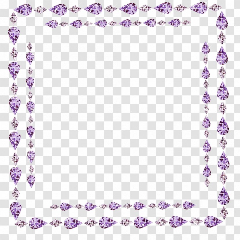 Picture Frame - Diamond - Purple Transparent PNG