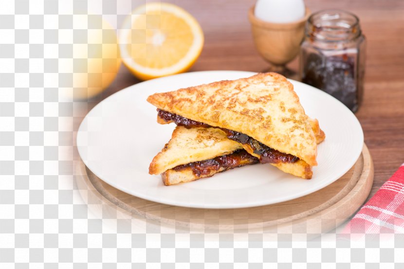 Breakfast Sandwich French Toast Full - American Food Transparent PNG