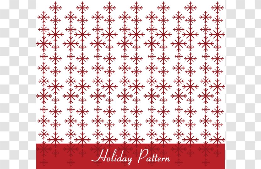 Christmas Euclidean Vector Pattern - Snowflake - Cliparts Transparent PNG