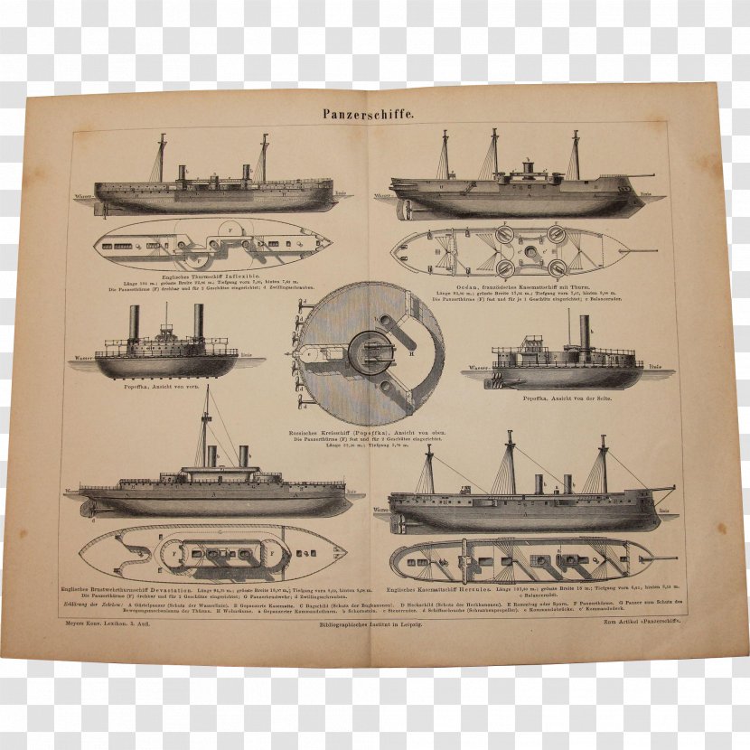 Dreadnought Ironclad Warship Paper Illustration Battleship - Heavy Cruiser - Ship Transparent PNG