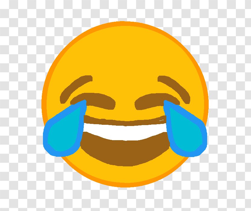 Smiley Face With Tears Of Joy Emoji Emoticon Crying - Facebook Transparent PNG