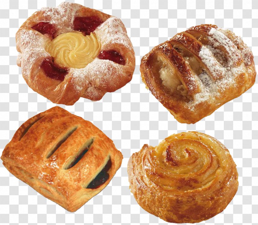 Puff Pastry Bakery Danish Pain Au Chocolat Viennoiserie - Bread Transparent PNG
