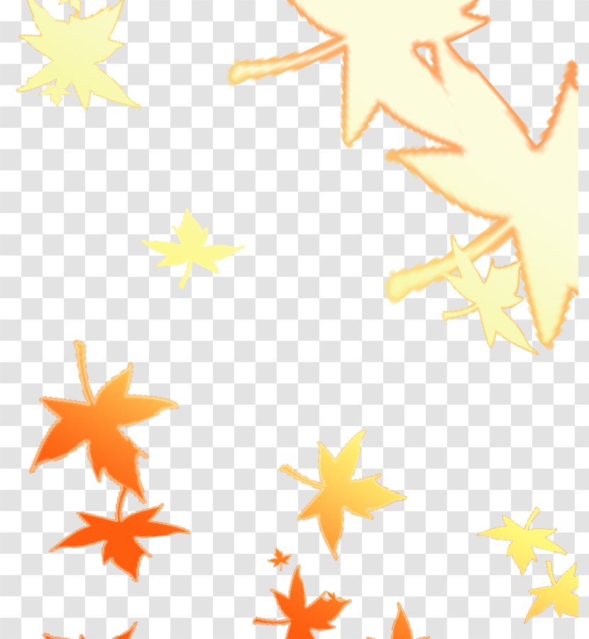 Yellow Red Maple Leaf Clip Art - Gradient - Leaves Transparent PNG