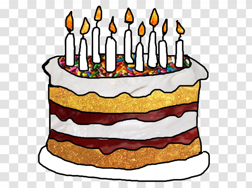 Birthday Cake Torte Buttercream Transparent PNG