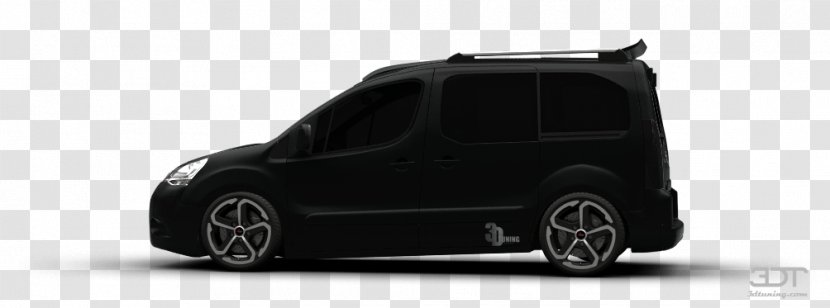 Alloy Wheel Minivan Compact Car Tire - Black - Citroen Berlingo Transparent PNG