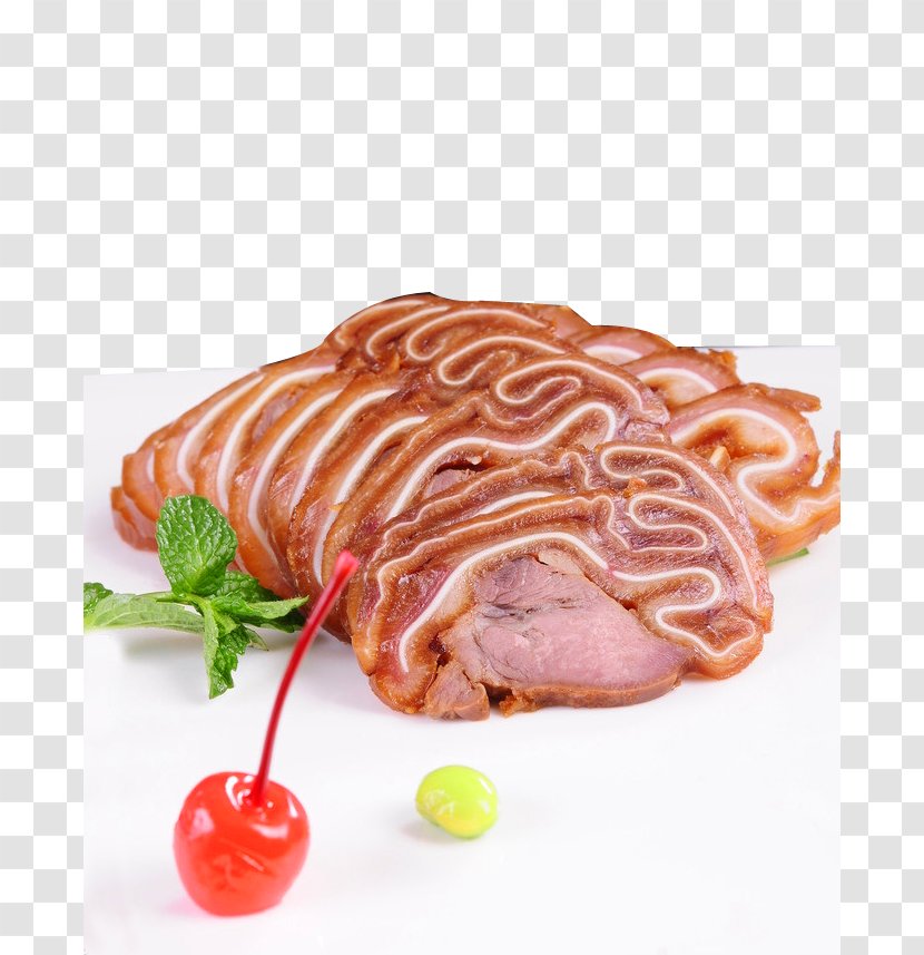 Pigs Ear Domestic Pig Ham Bacon - Veal - Fast Boiled Round Transparent PNG