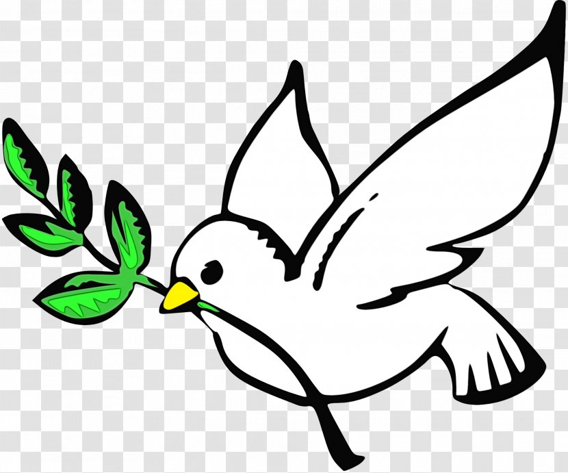 Doves As Symbols Clip Art Peace Free Content Olive Branch - Bird - Wing Transparent PNG