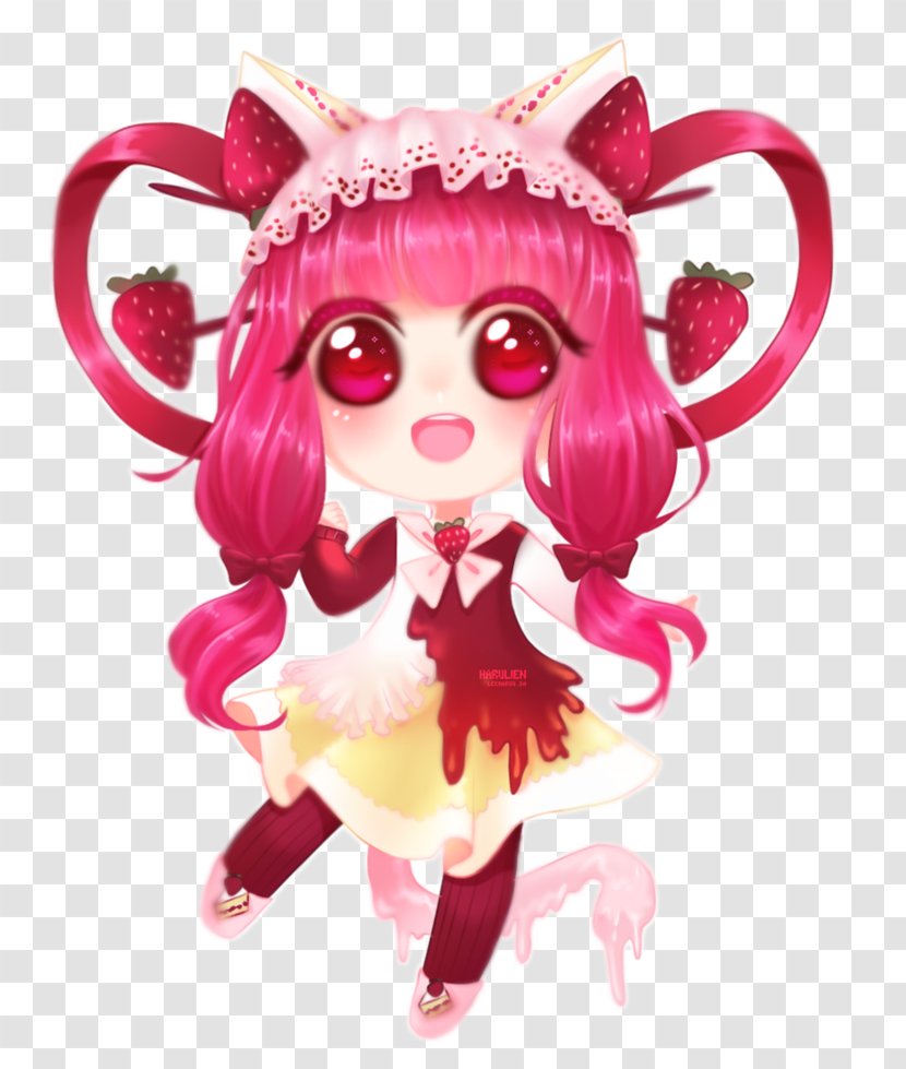 Cartoon Pink M Figurine Legendary Creature - Mythical - Efl Transparent PNG