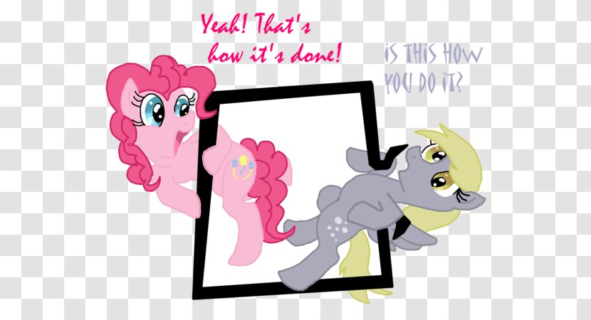 Pinkie Pie Pony Derpy Hooves Fourth Wall Trixie - Tree - Breaking Transparent PNG