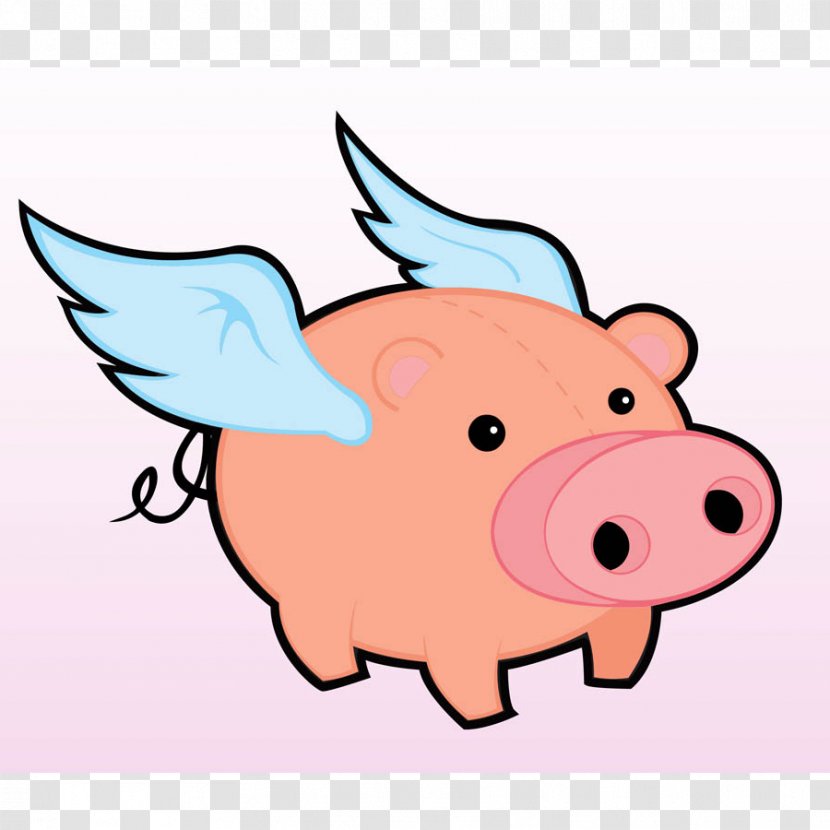 Flying Pig Marathon Domestic When Pigs Fly Clip Art Transparent PNG