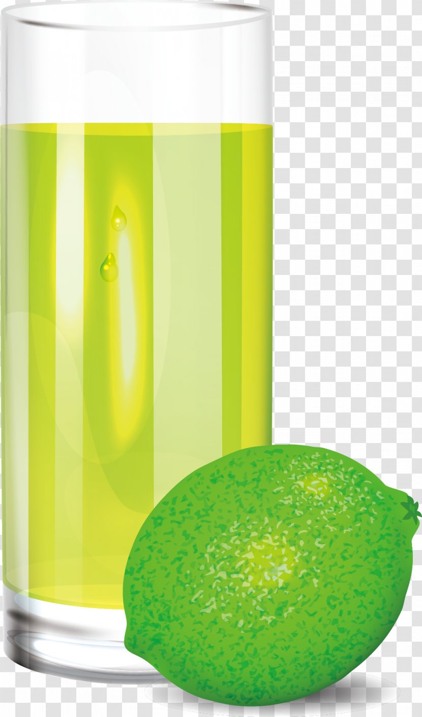 Lemon Juice Limonana Liqueur Drink - Lime - Vector Transparent PNG