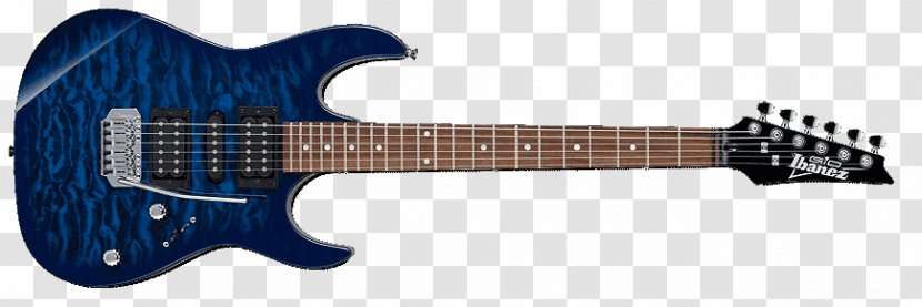 Ibanez GRX70QA GIO Electric Guitar - Frame - Blue Transparent PNG