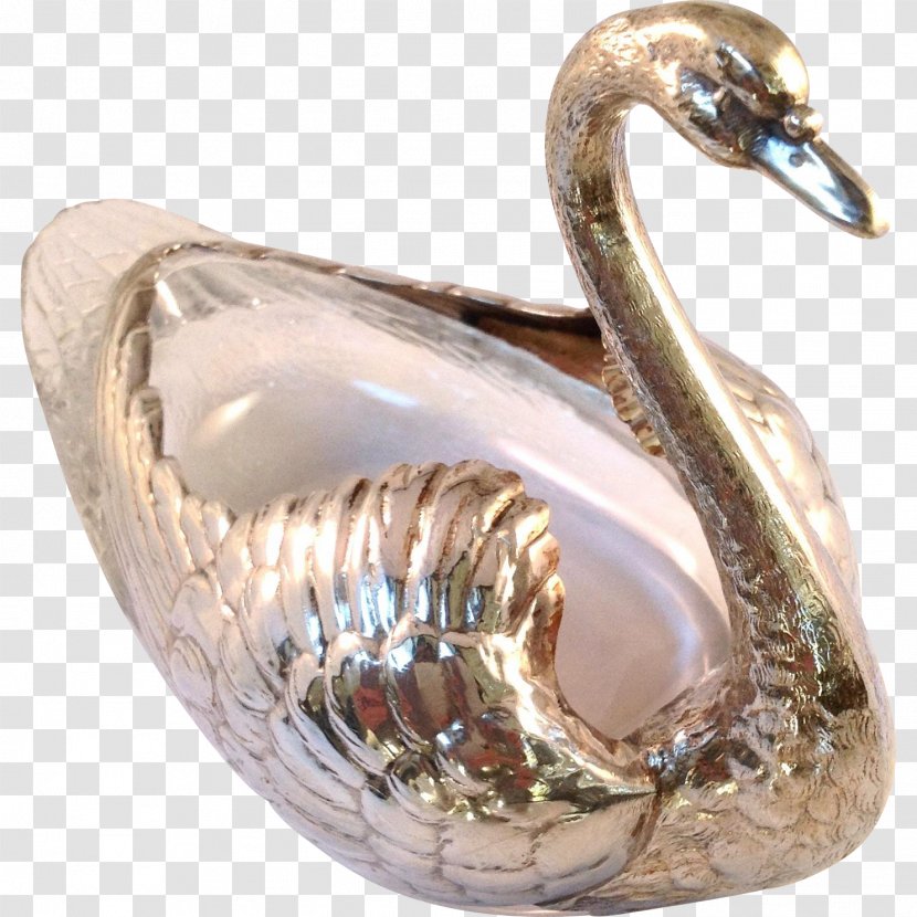 Glass Silver Water Bird Body Jewellery - Swan Transparent PNG