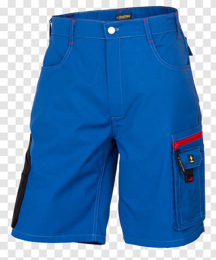 Bermuda Shorts Pants Workwear Bund - Cobalt Blue - Zipper Transparent PNG