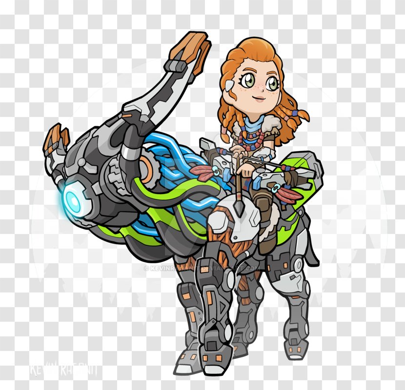 Horizon Zero Dawn Aloy Fan Art Drawing Transparent PNG