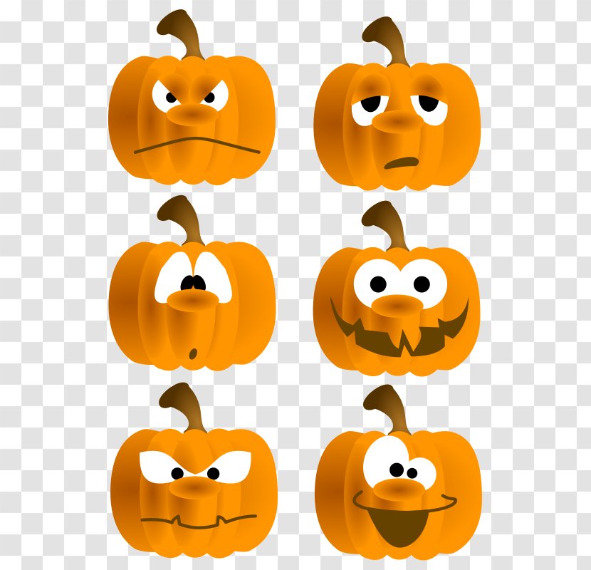 Jack-o'-lantern Pumpkin Drawing Clip Art - Face - Painted Transparent PNG