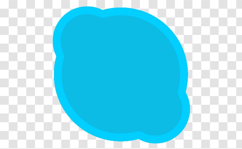 Blue Turquoise Area Aqua Clip Art - Oval - App Skype Transparent PNG