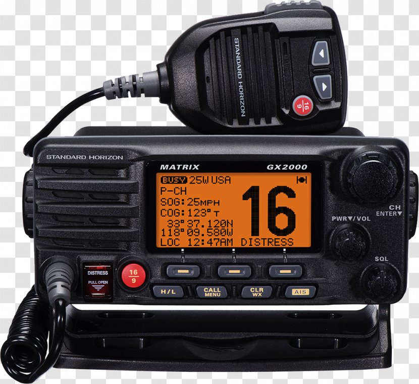 Marine VHF Radio Very High Frequency Automatic Identification System Digital Selective Calling - Walkietalkie Transparent PNG