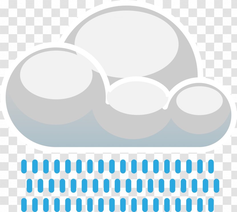 Rain Clip Art - Blue - Cloudy Transparent PNG