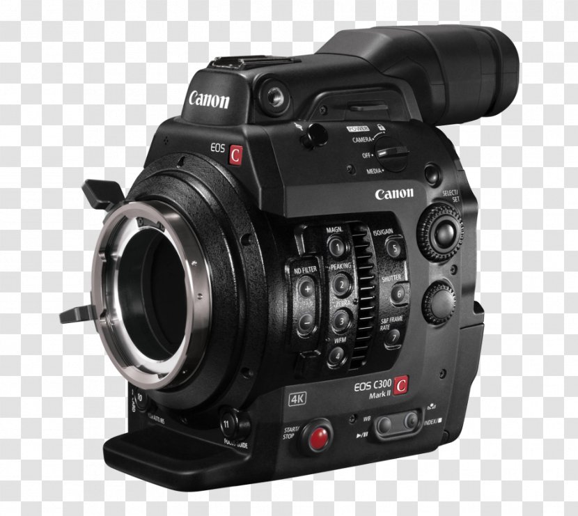 Canon EF Lens Mount EOS C300 Mark II Cinema - Camera Accessory Transparent PNG