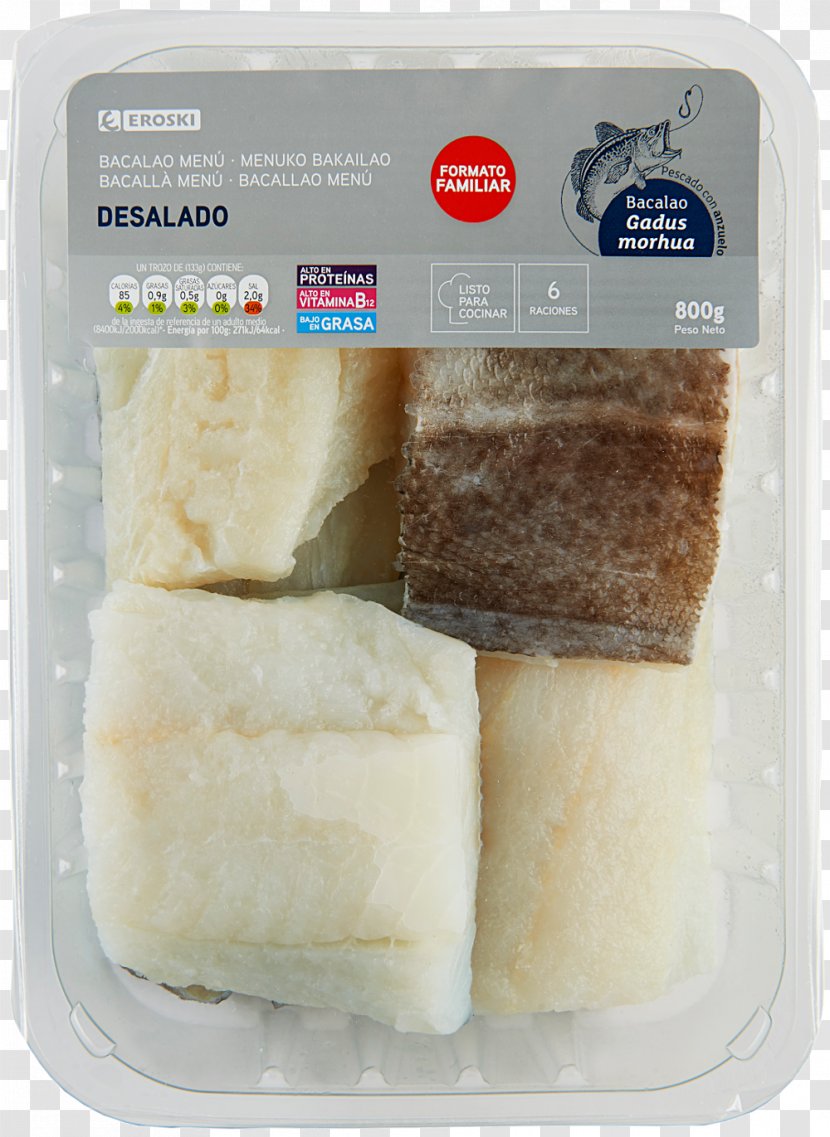 Atlantic Cod Eroski Dried And Salted Fish Frozen Food Transparent PNG